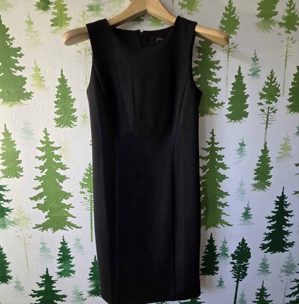 Elegant J. Crew Black Sleeveless Dress